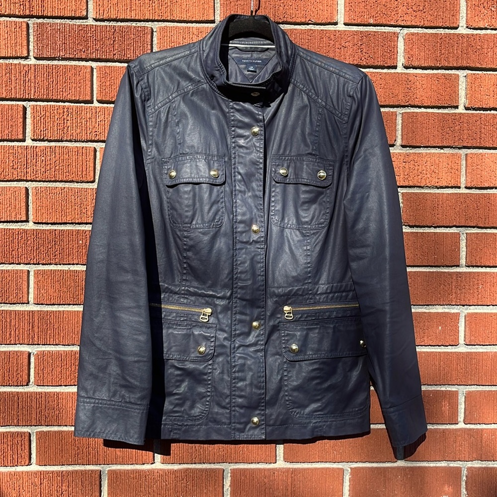 Waxed Cotton Tommy Hilfiger Jacket Size L